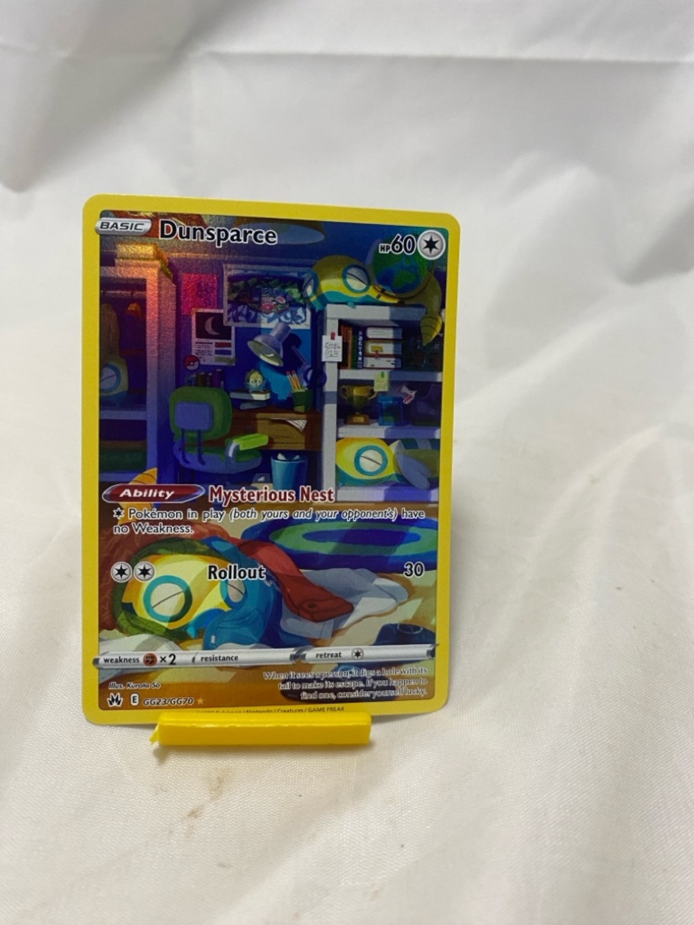 Pokemon Dunsparce GG23/GG70 Crown Zenith Galarian Gallery Card Holo Rare NM